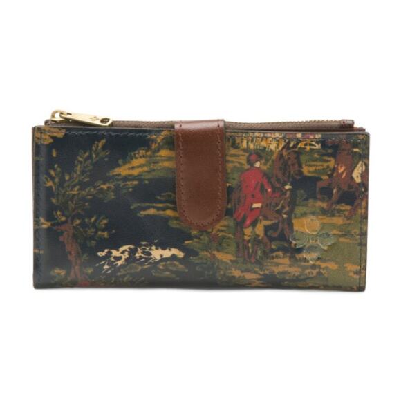 Patricia Nash Leather Wallet Equestrian Horse Rider Kent Countryside - Picture 2 of 6